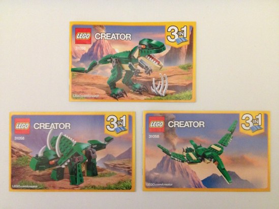 Mighty Dinosaurs 31058 booklets