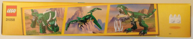 Mighty Dinosaurs 31058 box long side