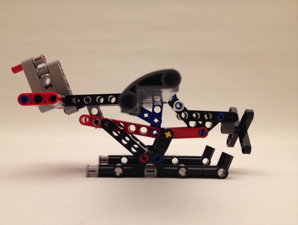 Lego floatplane, side view