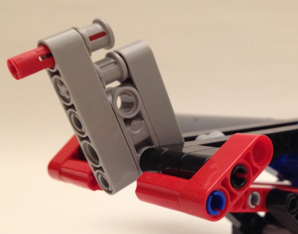 Lego floatplan, tail section detail